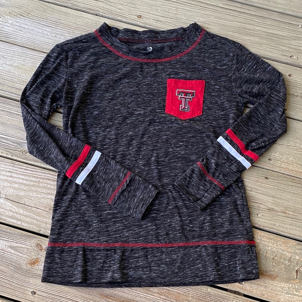 Texas Tech long sleeve t-shirt women black red S